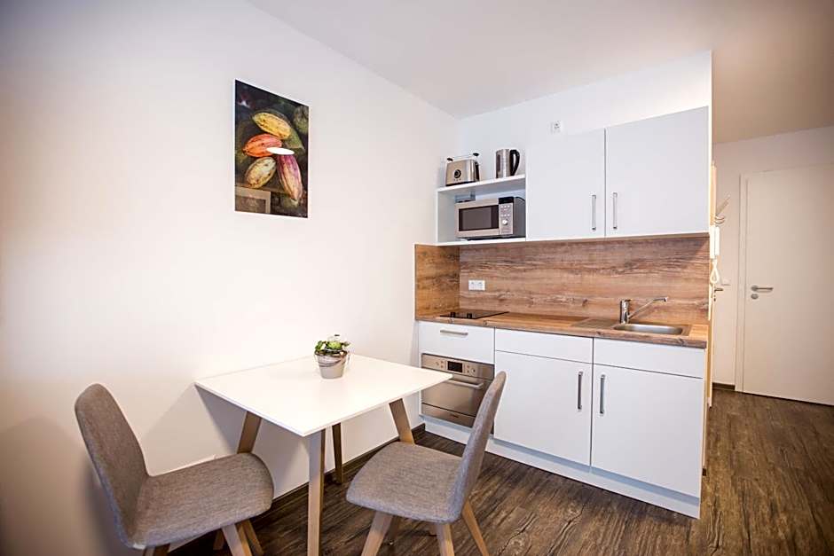Schoko-Apartments mit Bad & Küche