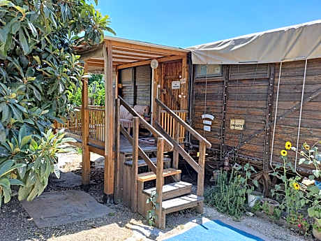 שבט אחים - חאן, קרון רכבת ודירת סטודיו - חווית אירוח ייחודית בטבאש