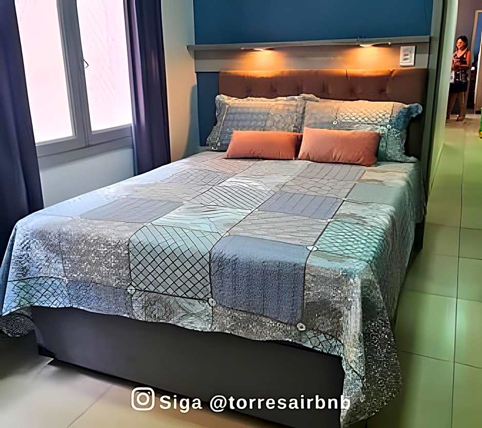 Apto 02 quartos | Ar condicionado | 500mts do mar