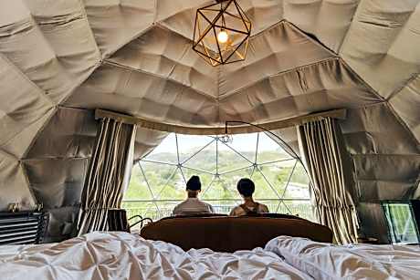 Glamping Tent with Sunset View＋Japanese-Style Room - Non-Smoking