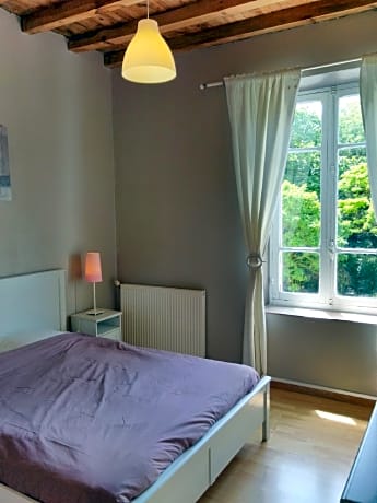 Double-Douche-Vue sur la cour-Dame Carcas