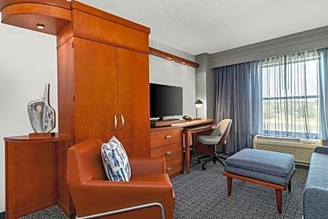 One-Bedroom King Suite with River View and Sofa Bed