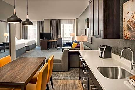 Studio with Two Queen Beds and City View