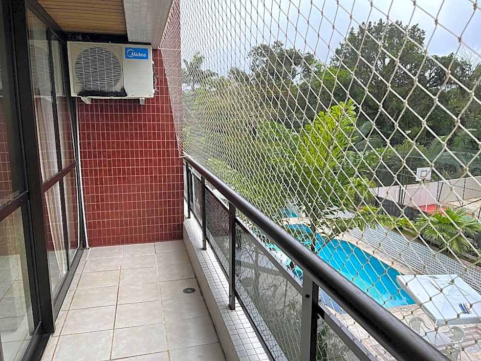 RIVIERA: M6 PRAÇA DAS ARTES 24 Duplex, Perto da Praia, Vista para as Piscinas, 3Dorms+Sala Íntima, 2½Banh, 2Gar, Ar+Ventiladores, Wi-Fi, Tela de Proteção, Varanda com Churrasqueira Ecológica, até 8-9Hóspedes