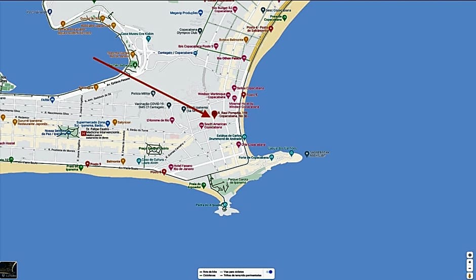 2-Bedroom Apartment Between Copacabana & Ipanema