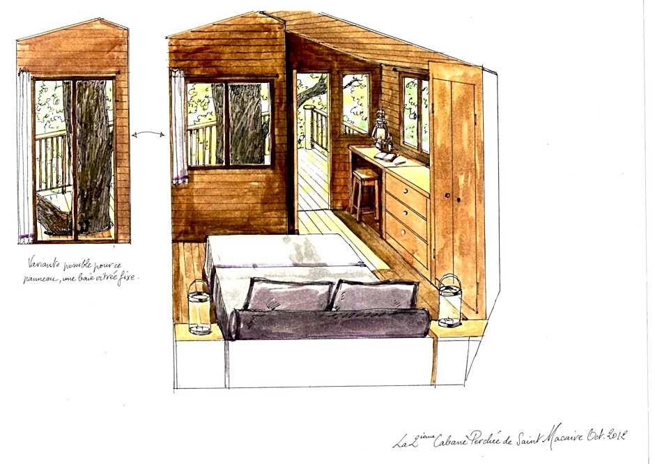 Cabanes et Studios à la Bernardiere