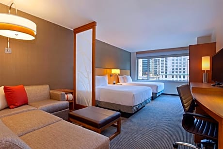 Queen Room with Two Queen Beds and City View