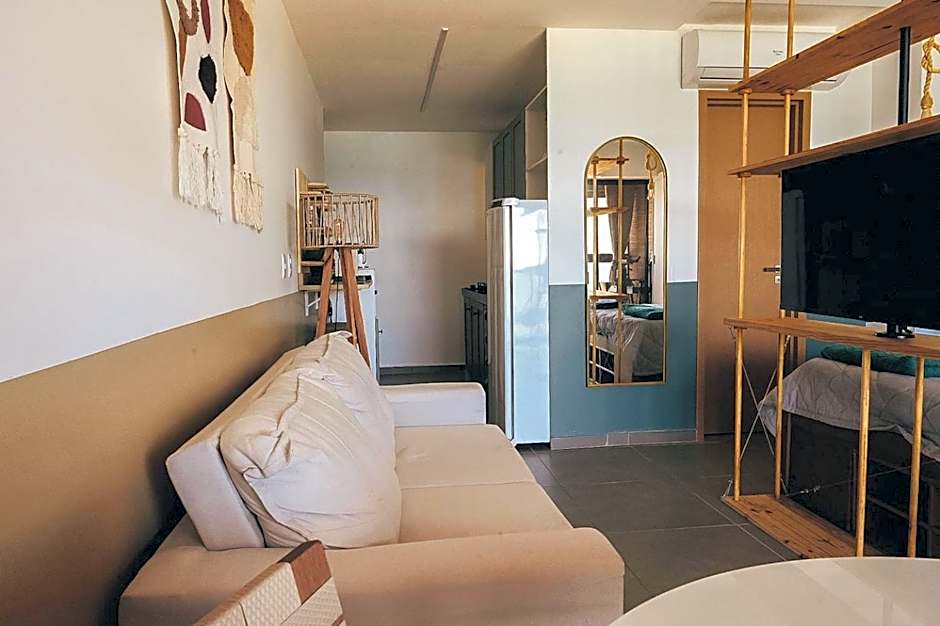 Loft beira-mar com frente e vista para o mar