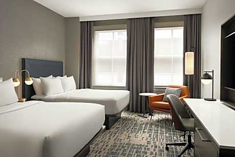Renovated Double Room with Two Queen Beds and Atrium View