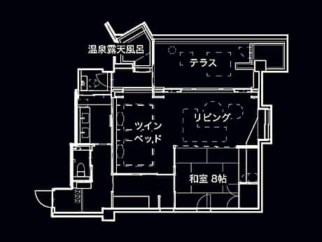 Ocean Villa D with open-air bath - Non-Smoking (2nd Floor)