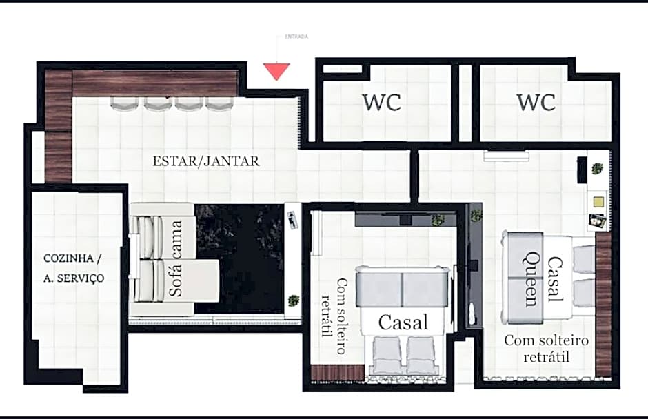 NEO BEIRA MAR PAJUCARA 2Qts 2WIFI 2 GARAG- Adm Nutelss