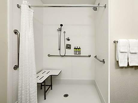 Queen Studio Suite with Roll In Shower - Mobility Accessible