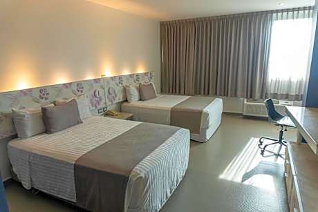Double Room with Two Double Beds With Street View