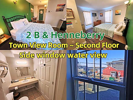 Town View Room - side window water view - Henneberry & 2B