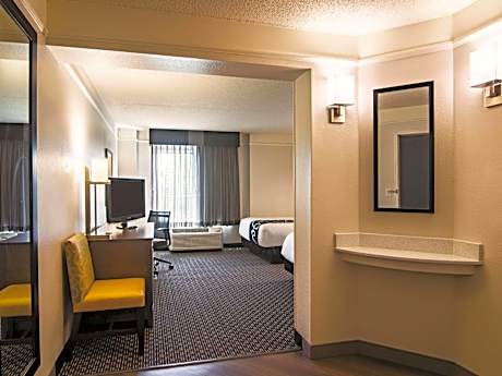 Double Room with Two Double Beds and Courtyard View - Mobility and Hearing Impaired Access/Non-Smoking