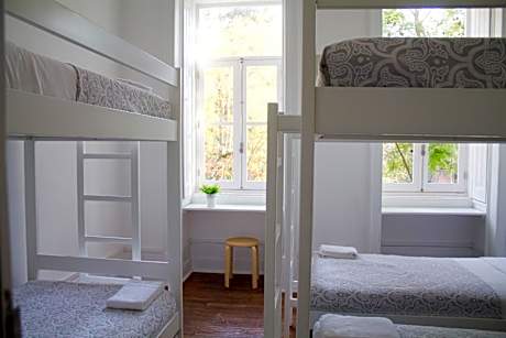 Bed in 4-Bed Dormitory Room with Shared Bathroom