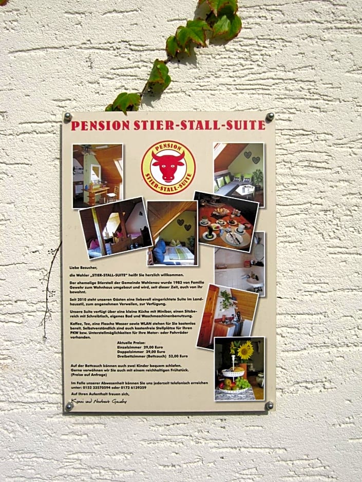 Stierstall-Suite Pension Wahlenau