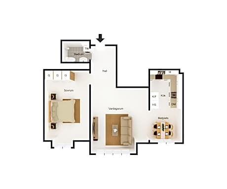 One-Bedroom Apartment
