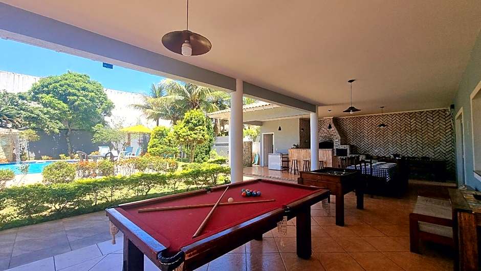 Piscina Aquecida, 5 suítes, Bilhar, Varanda Gourmet, 100mts mar