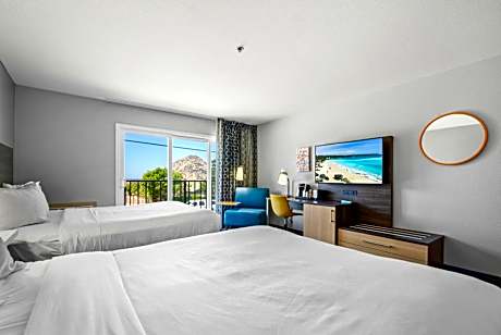 Queen Room with 2 Queen Beds Partial Ocean View