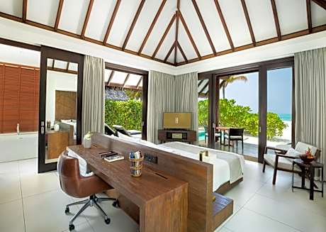Two Bedroom Family Beach Villa - Personalized Butler Service | Private Sea Plane Lounge Access | Kids Club with Optional Nanny Services | Maldivian Traditional Village Experience | Access to 5 Exceptional Dine-Around Outlets