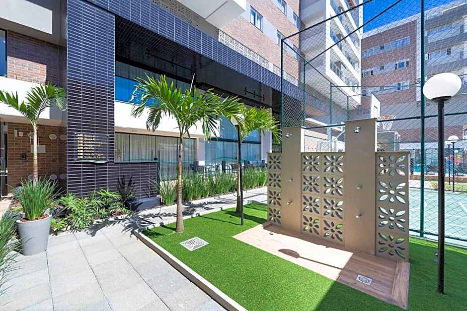 Terrazzo 401A - Apartamento 02 suítes - Acomoda até 05 pessoas - À poucos metros da praia de Bombas - (Consultar serviços de roupa de cama e banho)