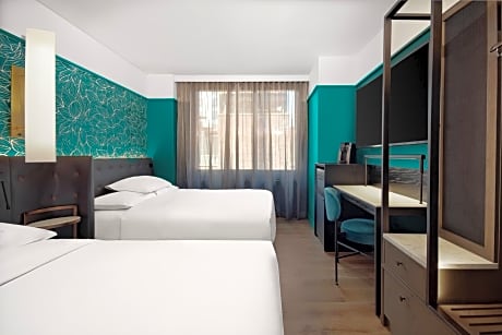 Queen Room with Two Queen Beds and City View