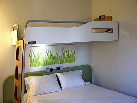 Family Room with One Double Bed and Two Single Beds
