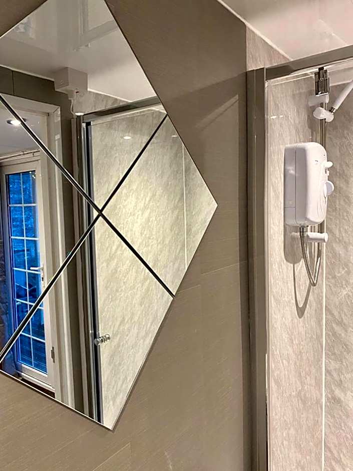 Apple tree hut, in a private garden