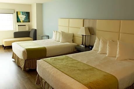 2 QUEEN BEDS,NSMK,HI SPEED NET,MICFRG,CFMKR,IRN,HAIR,FULL BREAKFAST