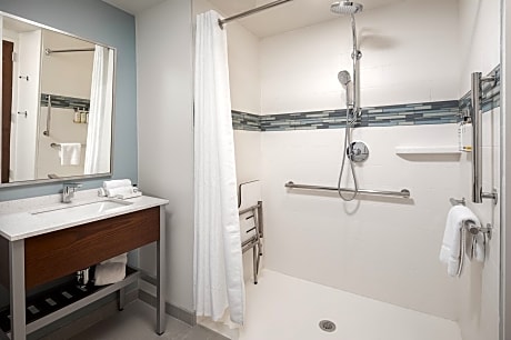 Suite with Mobility Accessible Roll In Shower