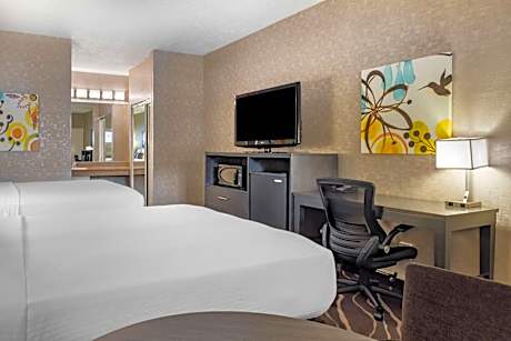 Double Room with Two Double Beds and Roll-In Shower - Disability Access