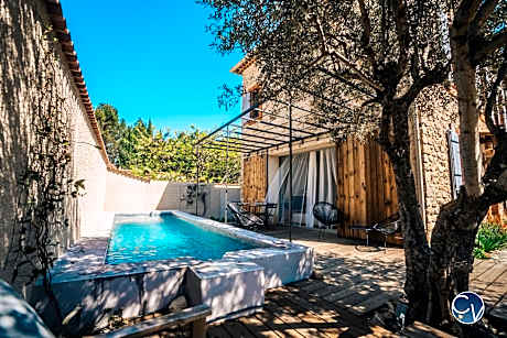 Maison de village avec piscine
