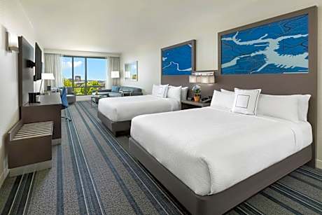 Executive Guest Room with Two Queen Beds and Sofa Bed