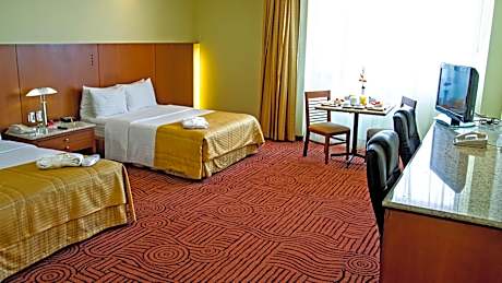 Double Room with Two Double Beds and View - Non-Smoking