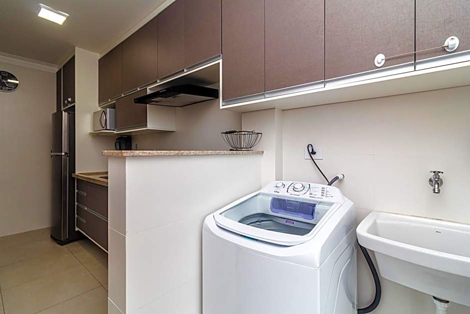 Piemax Praia Grande - 100m PRAIA do BOQUEIRÃO e CENTRO - Vista MAR - Varanda GOURMET com CHURRASQUEIRA privativa - AR CONDICIONADO em todos os ambientes - Wi-Fi 600 Mbps - HOME OFFICE- Vaga de Garagem - Acomoda até 6 pessoas