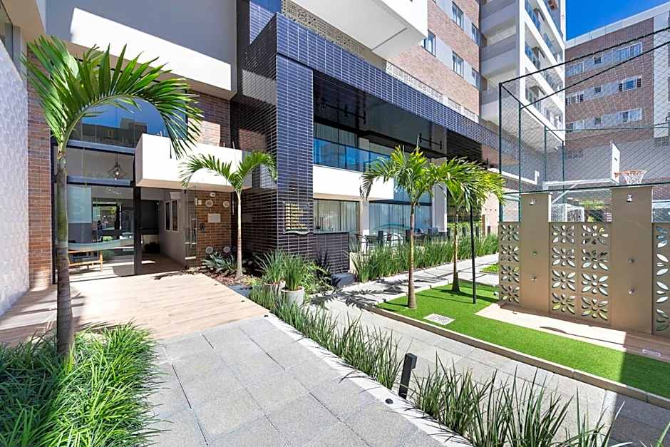 Terrazzo 402B - Apartamento 02 suítes - Acomoda até 06 pessoas - À poucos metros da praia de Bombas - (Consultar serviços de roupa de cama e banho)