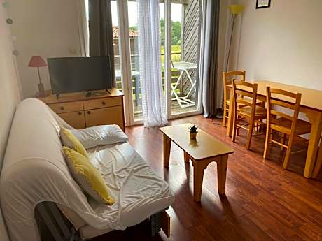 Maisonnette avec terrasse village vacances, Draps en option