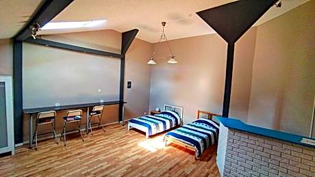 Family Room with Shared Bathroom