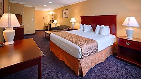 1 King Bed Non-Smoking Microwave Fridge Sofa Wi-Fi Continental Breakfast