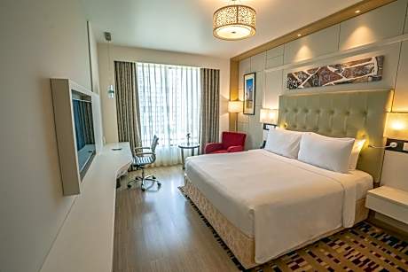 Business Class Room with Complimentary 2 pcs for Ironing per stay , 20% discount on food and soft beverage and access to business lounge
