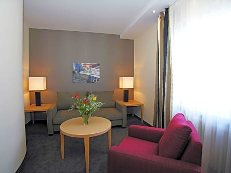 Suite-1 King Bed, 2 Large Rooms, 46 Square Meters, Large Bathroom With Bathtub And Shower, Modern De