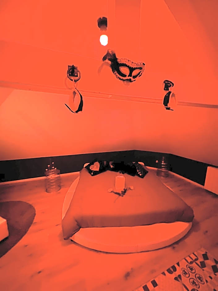 Redroom Loveroom Chambre Spa privative Insolite Thème 50 nuances de grey