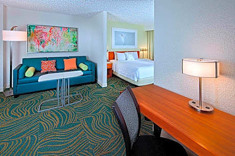 Guest room, 1 King, Sofa bed, Pool view