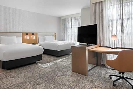 Queen Studio with Two Queen Beds and Sofa Bed