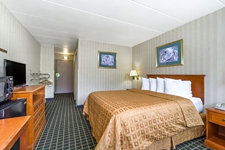Queen Room with Roll-In Shower - Mobility Accessible/Non-Smoking
