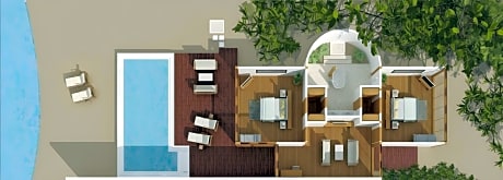 Two Bed Ocean View Suite with Infinity Pool