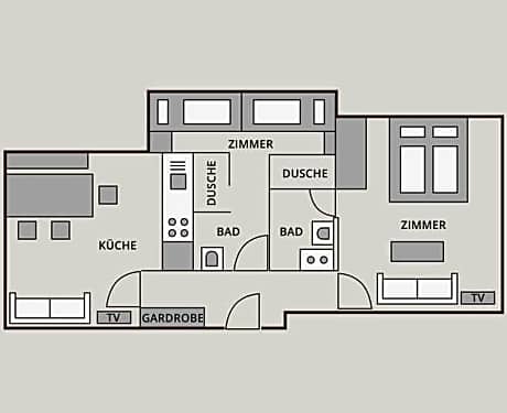 Apartment with Mountain View