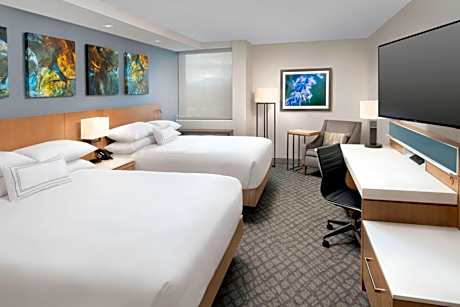 Queen Room with Two Queen Beds and Adapted Tub - Mobility and Hearing Accessible