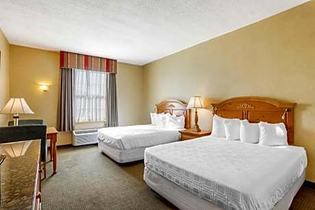 Queen Room with Two Queen Beds and Mobility Accessible Roll-In Shower/Non-Smoking